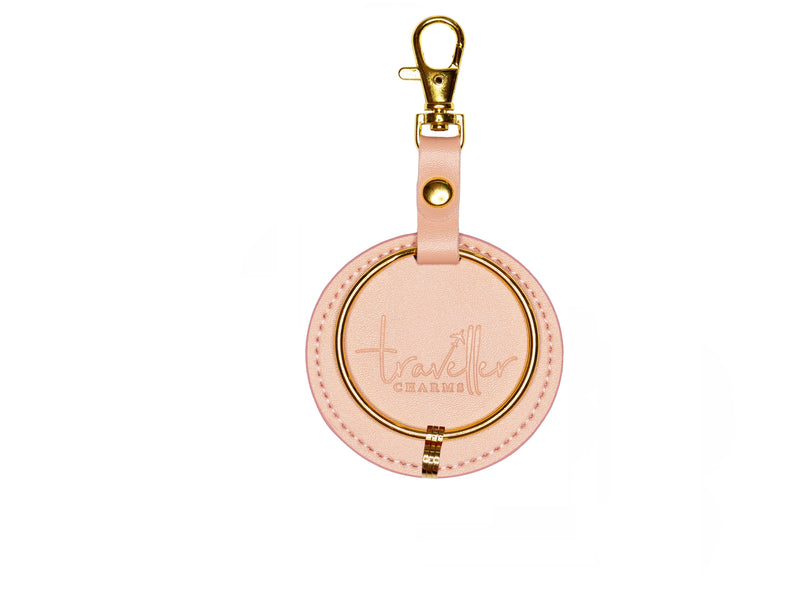 GOLD Starter Set - Key Chain & 3 Engraved Travel Charms - Traveller Charms