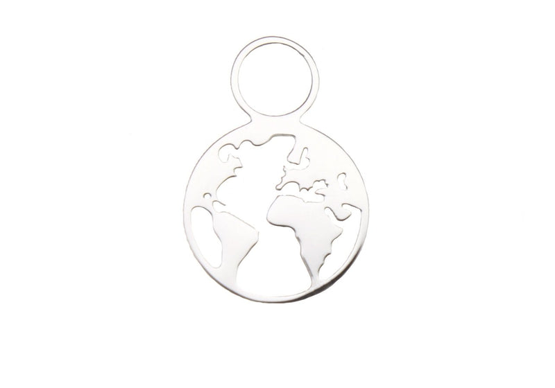 SILVER World Charm - Traveller Charms